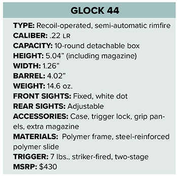 Glock 44 specs