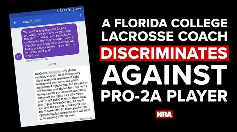 College Coach Tells Player: Firearms or Lacrosse, You Choose | An Official Journal Of The NRA