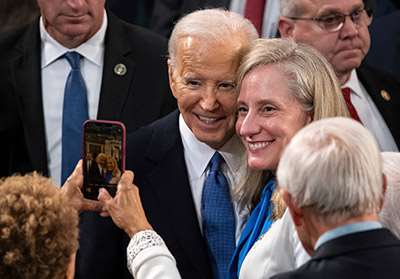 Abigail Spanberger and Joe Biden