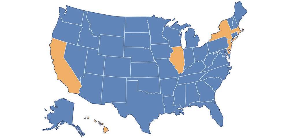 42 states (in blue) can legally begin the federal process