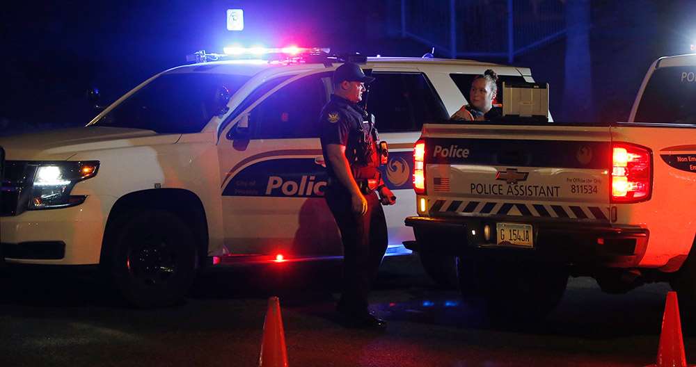 Police and police vehicle