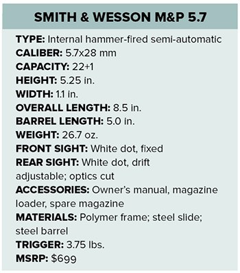 Smith & Wesson M&P 5.7 specs