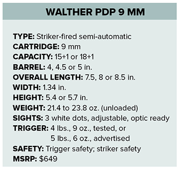 Walther PDP specs