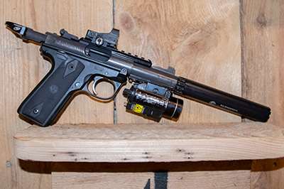 suppressed .22 LR pistol