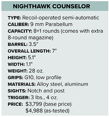 Nighthawk Custom Specs