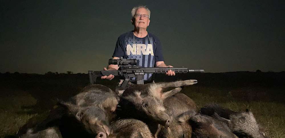 rifles are commonly used by hunters