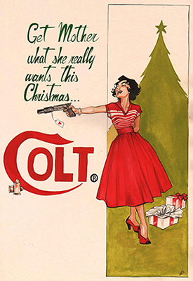 60s magazine Ads with women with firearms
