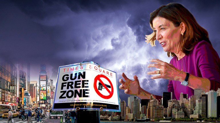 Gun Free Zone Illustration of NYC