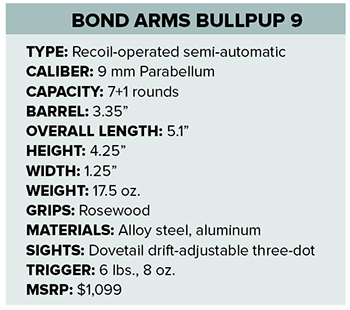 Bond Arms Bullpup 9 specs