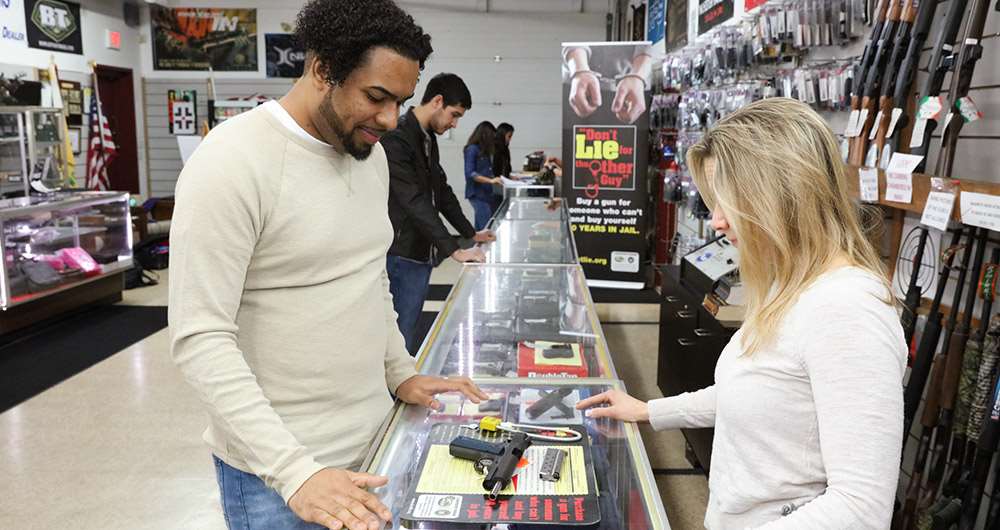Gun Store with customers
