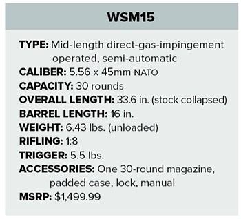 WSM15 Specifications